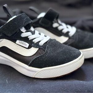 Vans Kids Black and White Sneakers